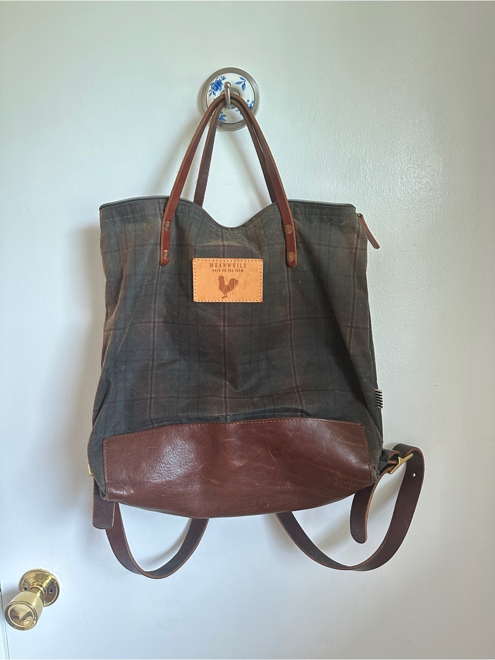 Autumn Plaid Waxed Original Backpack (no longer available)